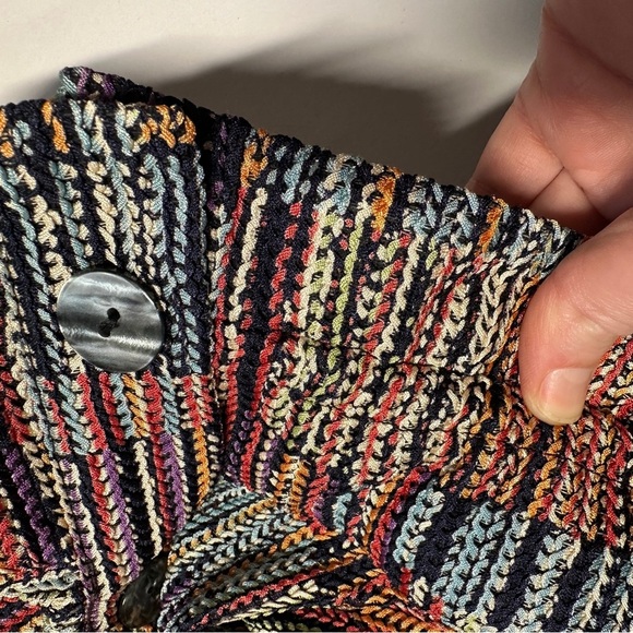 Damee Artsy Patchwork Sleeveless Button-up Tunic with Wire Collar Lagenlook XL - Picture 10 of 15